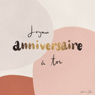 Joyeux anniversaire avec éclat et douceur